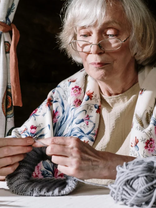 Photo by cottonbro studio: https://www.pexels.com/photo/beautiful-grandmother-knitting-a-yarn-5585242/ about us